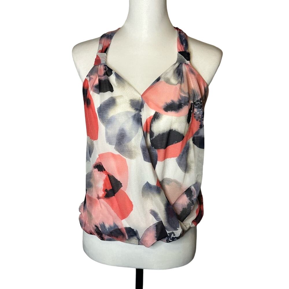 I.N.C Internationals Dressy Tank Petite Small Pink and White